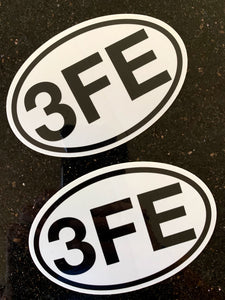 3FE Toyota Engine Oval Sticker